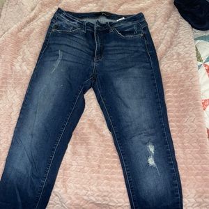 Kancare dark wash skinny jeans, used but good condition